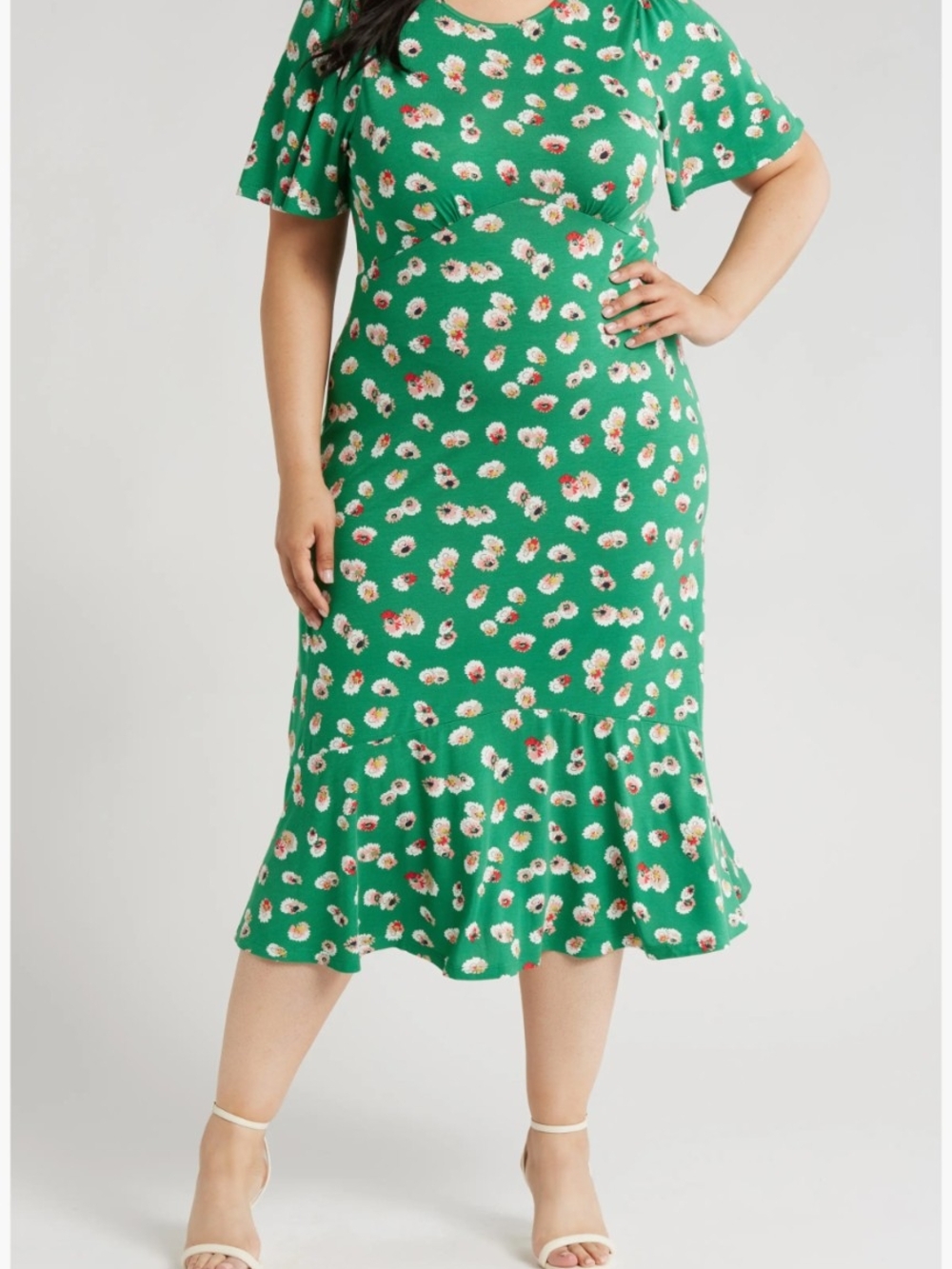Boden Green Felicity Floral Maxi Dress 12